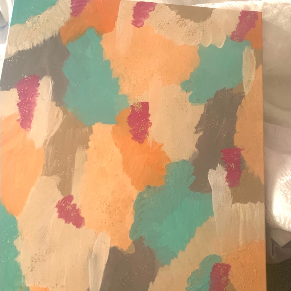 Colorful canvas painting
